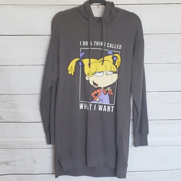 9s Rugrats Angelica Sweaterhoodie Dress 